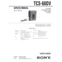 Sony TCS-60DV Service Manual