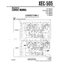 Sony XEC-505 (serv.man2) Service Manual