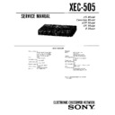 xec-505 service manual