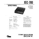xec-700 service manual