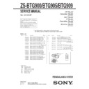 Sony ZS-BTG900, ZS-BTG905, ZS-BTG909 Service Manual