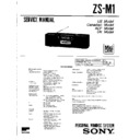 Sony ZS-M1 Service Manual