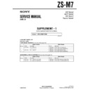 Sony ZS-M7 (serv.man2) Service Manual