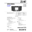 Sony ZS-M7 Service Manual