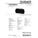 Sony ZS-PE40CP (serv.man2) Service Manual