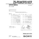 zs-ps30cp, zs-s10cp service manual