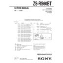 Sony ZS-RS60BT Service Manual