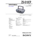 Sony ZS-S10CP Service Manual
