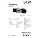 Sony ZS-SAT1 Service Manual