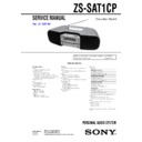 Sony ZS-SAT1CP Service Manual