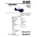 Sony ZS-X3CP Service Manual