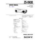 Sony ZS-XN30 Service Manual
