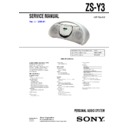 Sony ZS-Y3 Service Manual