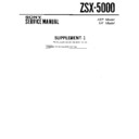 Sony ZSX-5000 (serv.man2) Service Manual