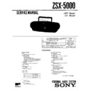 Sony ZSX-5000 Service Manual