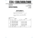 cdx-1300, cdx-3800, cdx-3900 (serv.man2) service manual