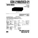 cdx-2100, excd-21 service manual