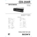cdx-2500r service manual