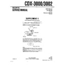 Sony CDX-3000, CDX-3002 (serv.man2) Service Manual