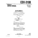 Sony CDX-3100 (serv.man2) Service Manual