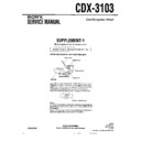 cdx-3103 service manual