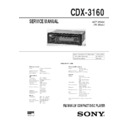 cdx-3160 service manual