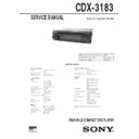 cdx-3183 service manual