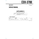 Sony CDX-3700 (serv.man3) Service Manual