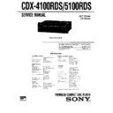 Sony CDX-4100RDS, CDX-5100RDS Service Manual