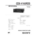 Sony CDX-4160RDS Service Manual