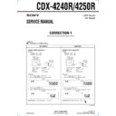 Sony CDX-4240R, CDX-4250R (serv.man3) Service Manual