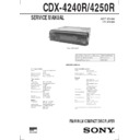 Sony CDX-4240R, CDX-4250R Service Manual