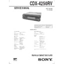 Sony CDX-4250RV Service Manual