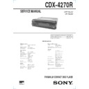 cdx-4270r service manual
