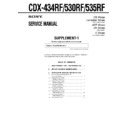 Sony CDX-434RF, CDX-530RF, CDX-535RF (serv.man2) Service Manual