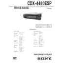 Sony CDX-4480ESP Service Manual