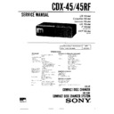 Sony CDX-45, CDX-45RF Service Manual