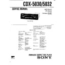 Sony CDX-5030, CDX-5032 (serv.man2) Service Manual
