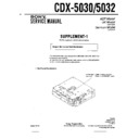 Sony CDX-5030, CDX-5032 (serv.man3) Service Manual