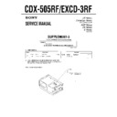 cdx-505rf, excd-3rf (serv.man4) service manual