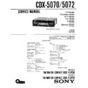 Sony CDX-5070, CDX-5072 (serv.man2) Service Manual