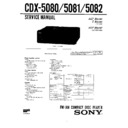 Sony CDX-5080, CDX-5081, CDX-5082 Service Manual