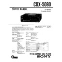 Sony CDX-5080 Service Manual