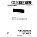 Sony CDX-5180FP, CDX-5181FP Service Manual