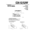 Sony CDX-52, CDX-52RF Service Manual
