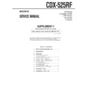 Sony CDX-525RF (serv.man2) Service Manual