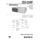 Sony CDX-525RF Service Manual