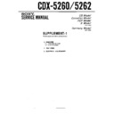 Sony CDX-5260, CDX-5262 (serv.man2) Service Manual