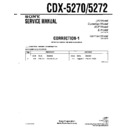 Sony CDX-5270, CDX-5272 (serv.man3) Service Manual
