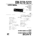 Sony CDX-5270, CDX-5272 Service Manual